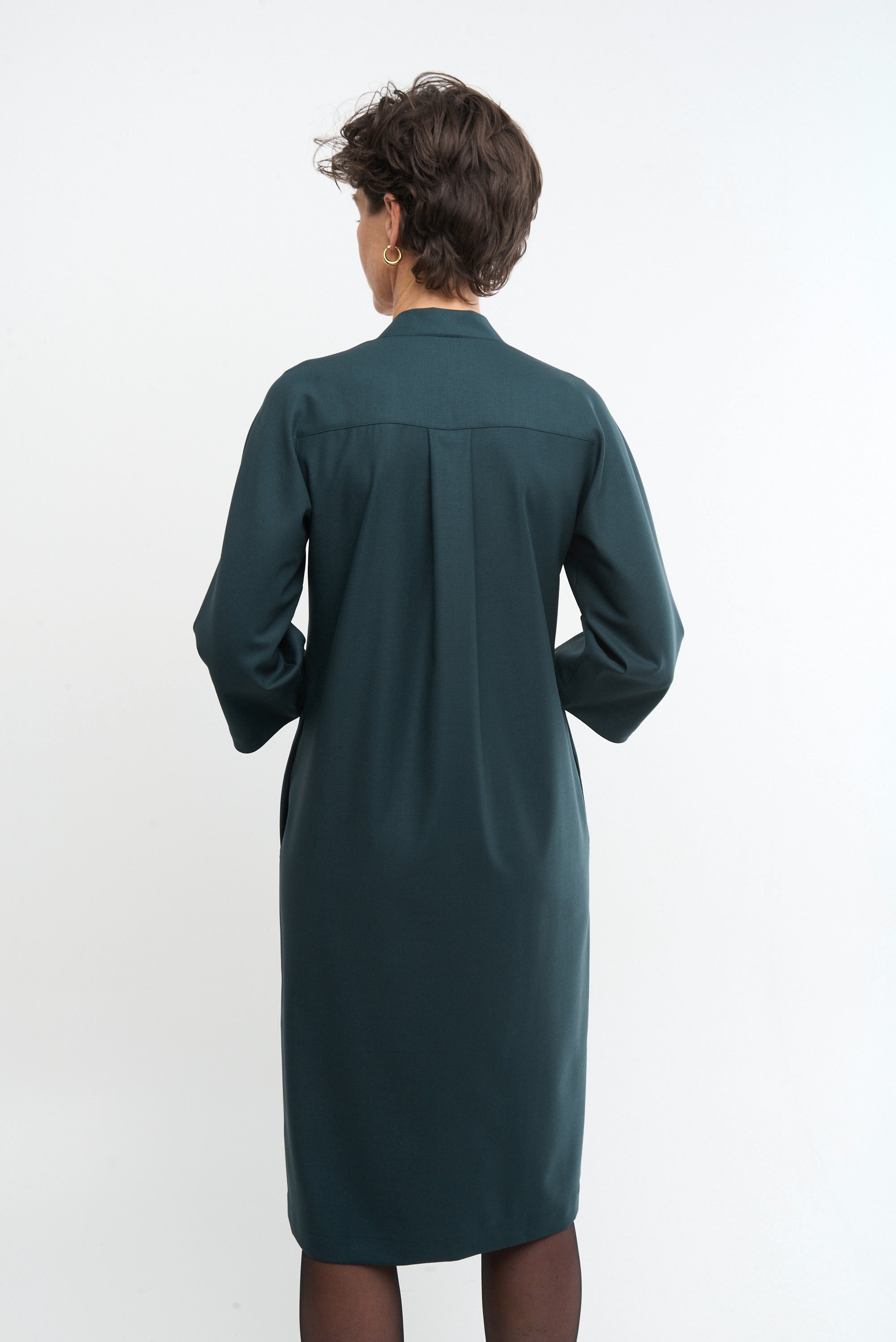 KATE DRESS - donkergroen