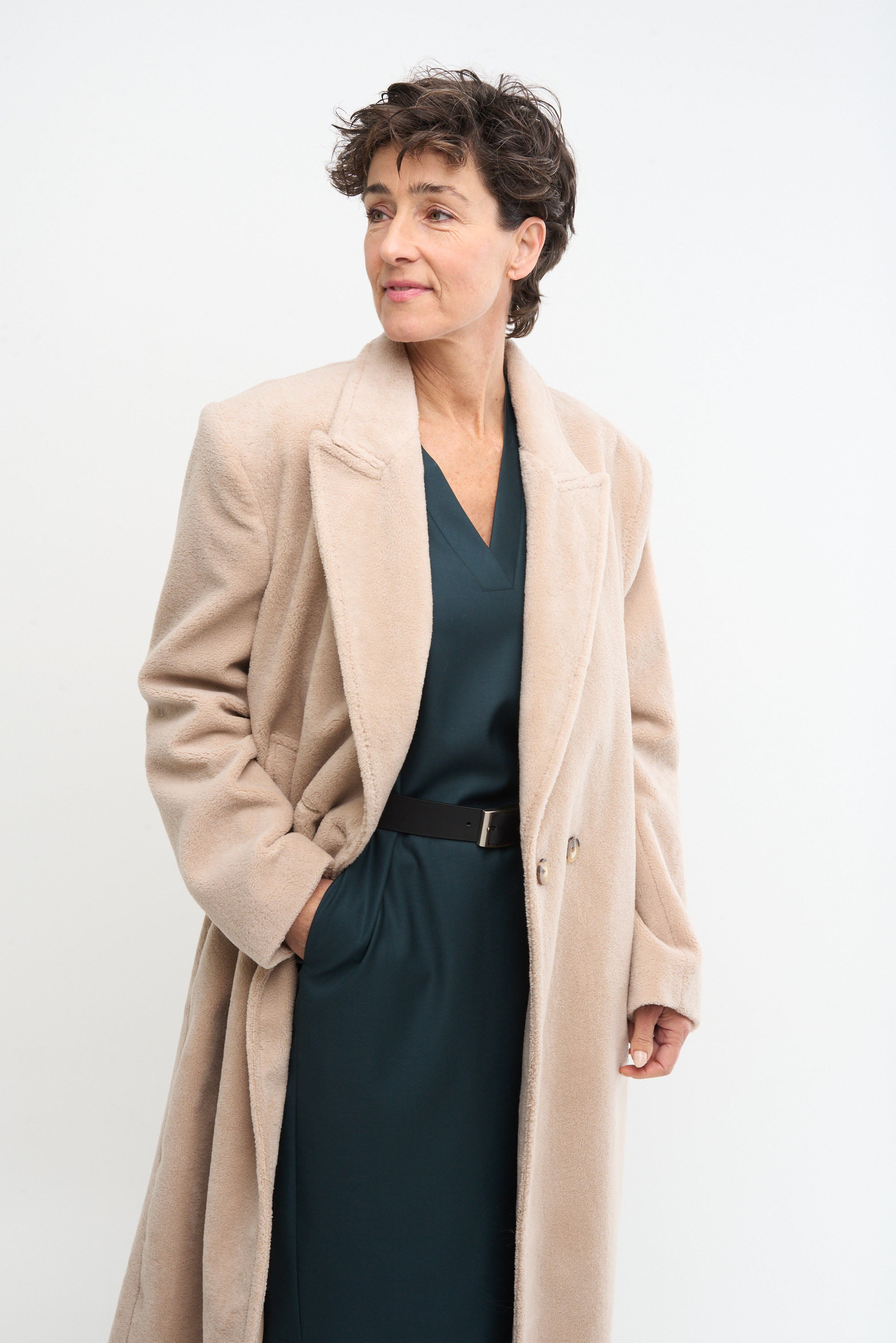 KATE DRESS - donkergroen