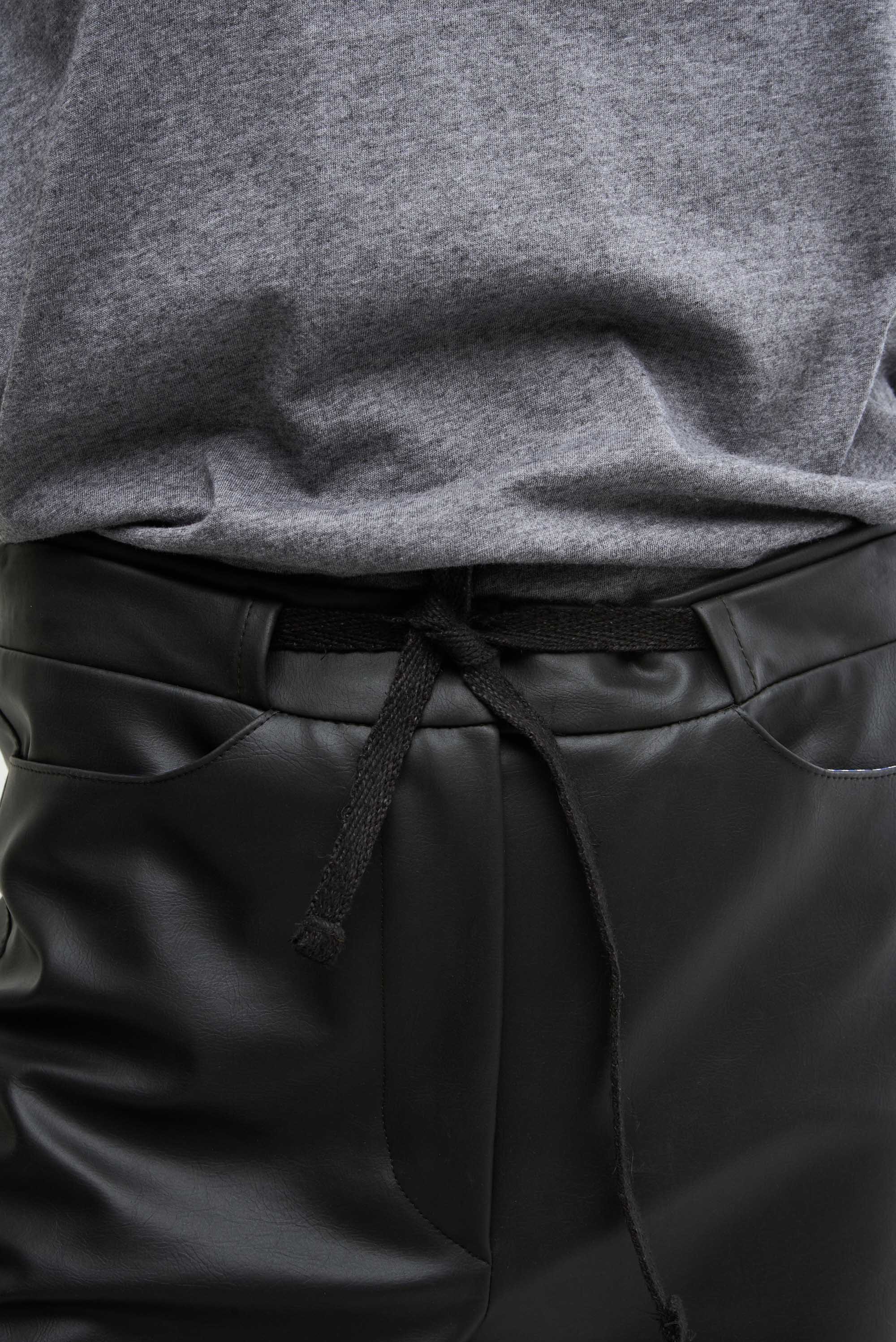 COUCOU - zwart leather-look