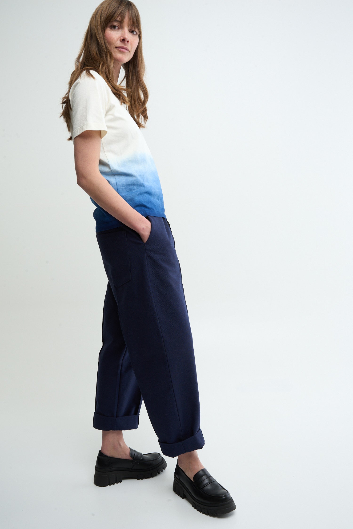 TWO - natural dyed blue