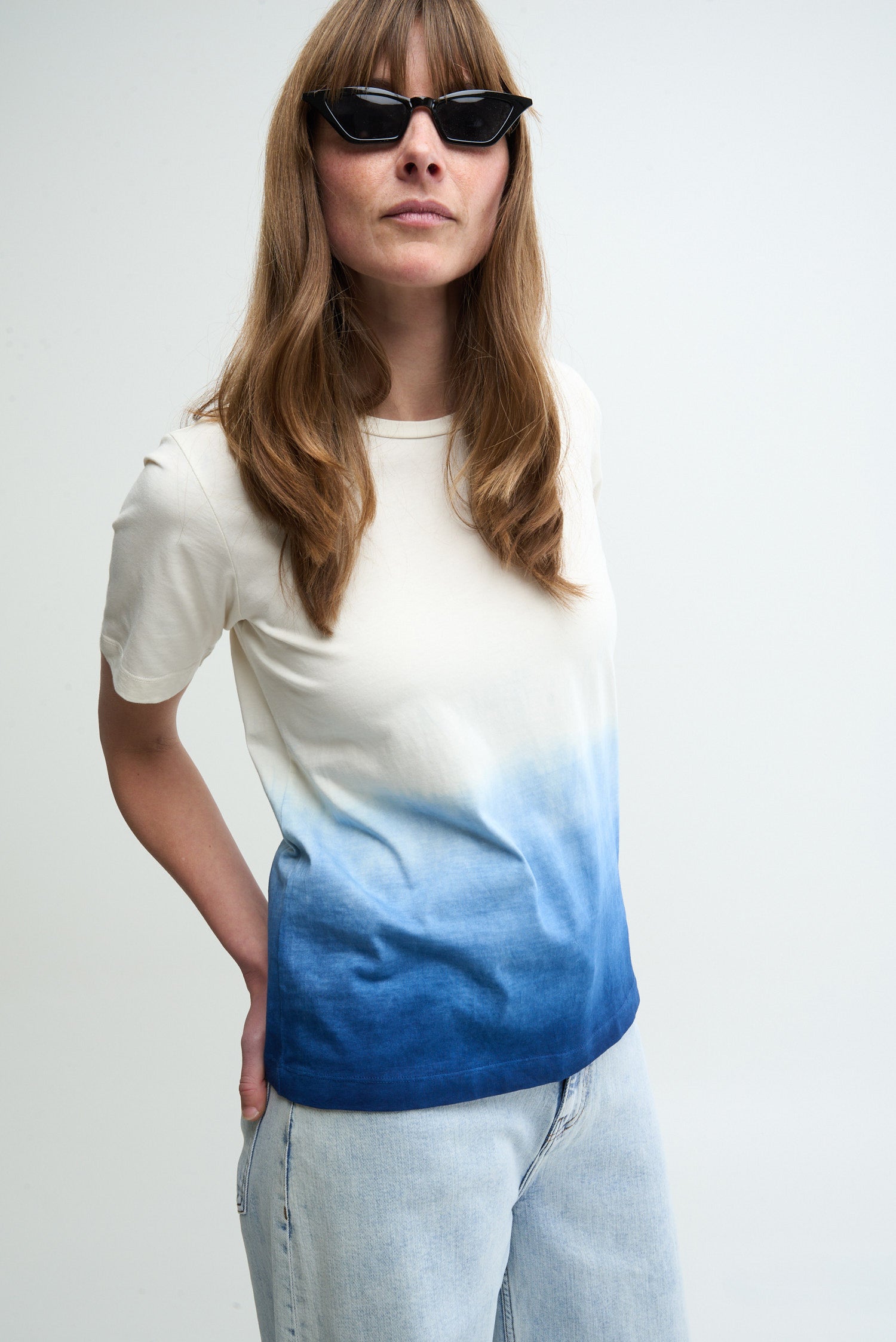 TWO - natural dyed blue