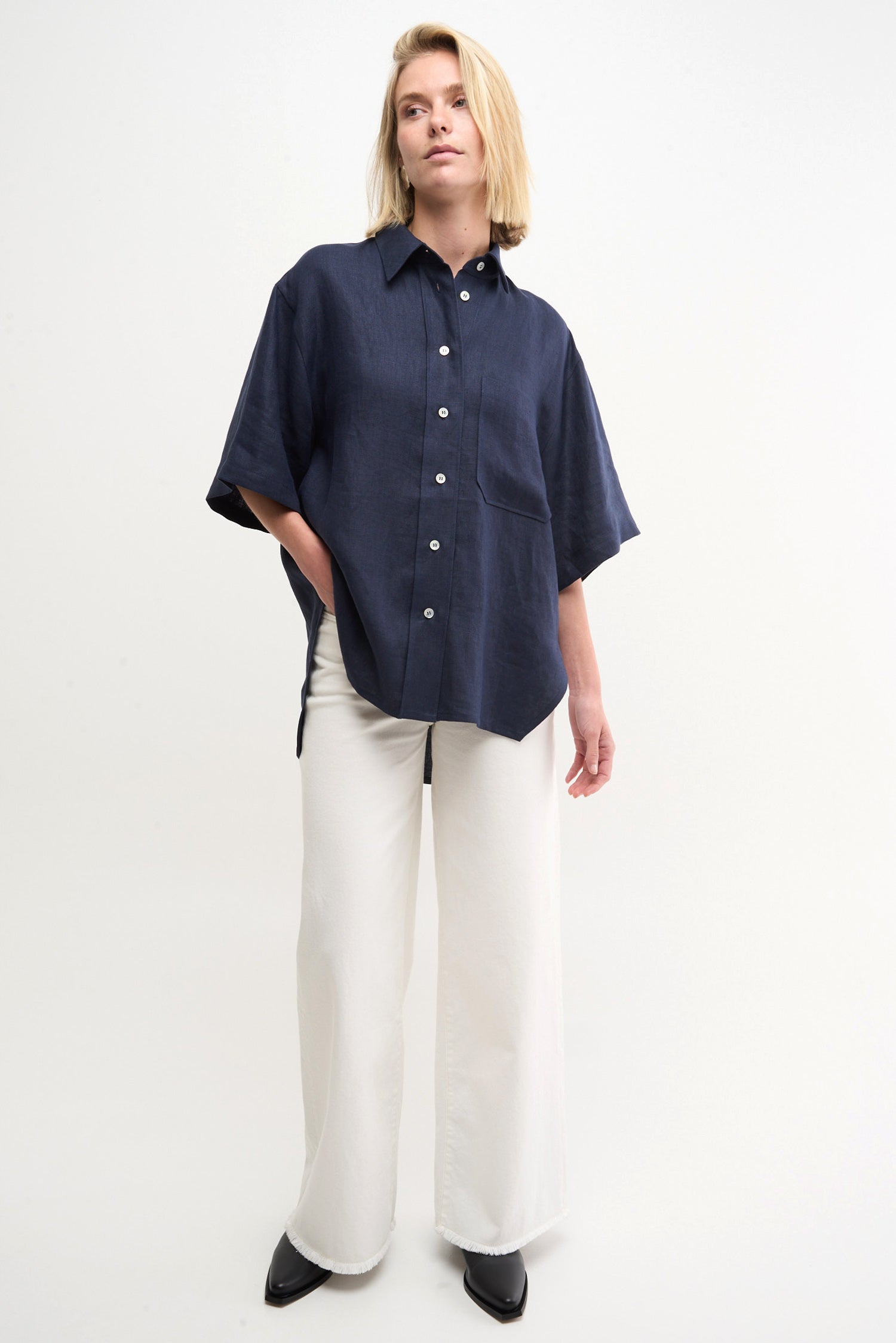 KEEP SHORT - donkerblauw