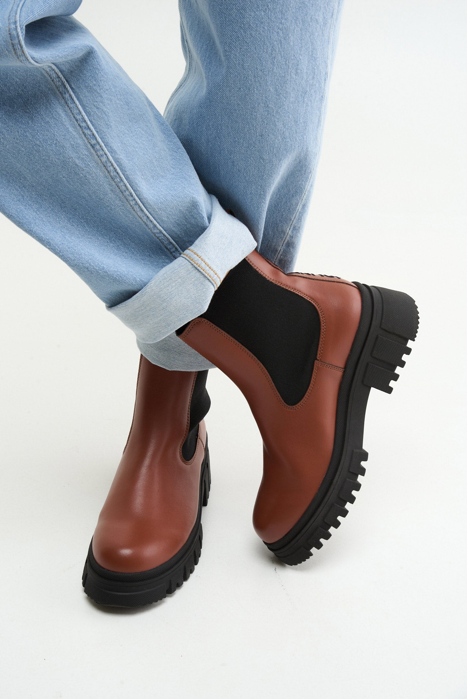 CHUNKY BOOT - cognac