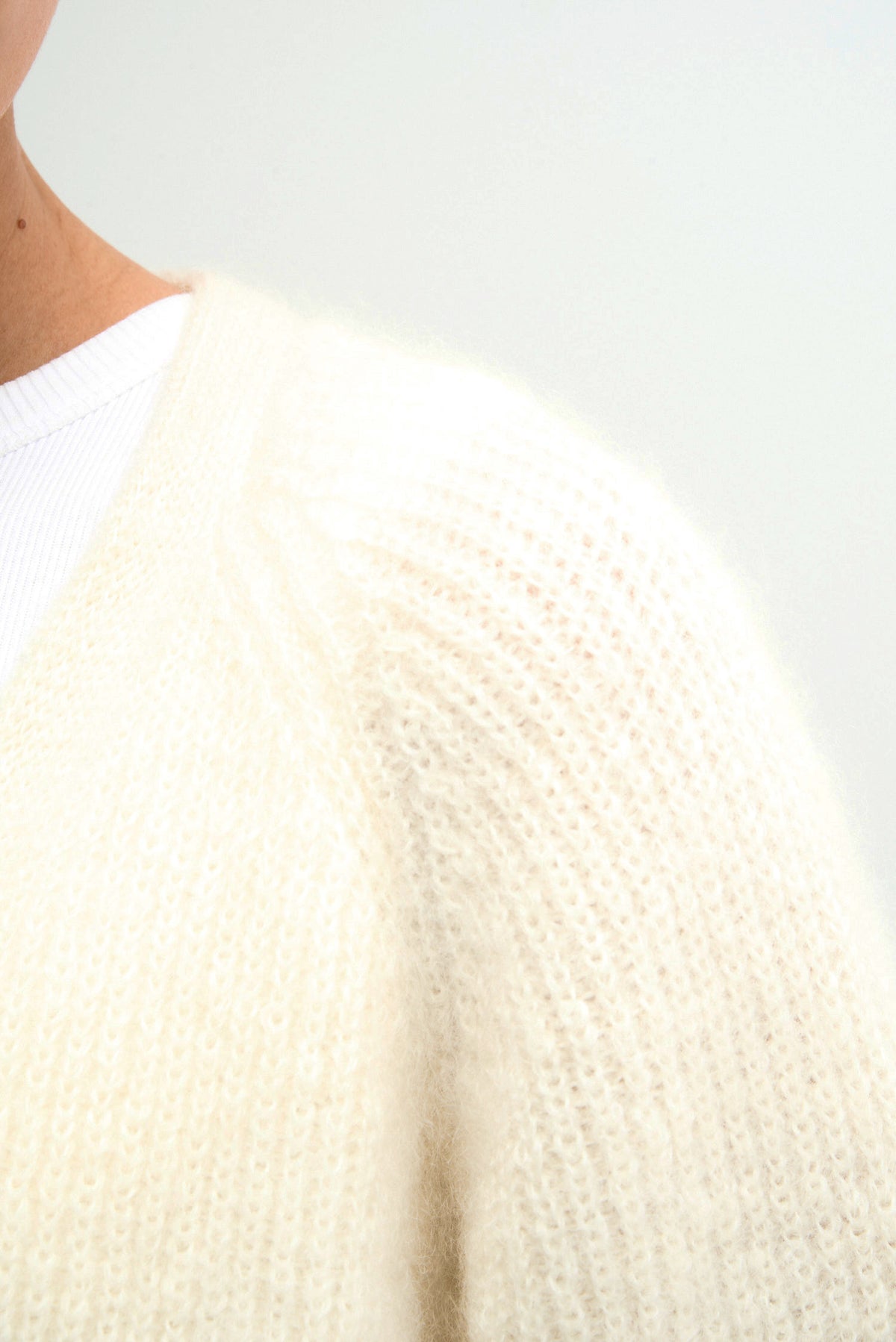 NORA VEST - natural white