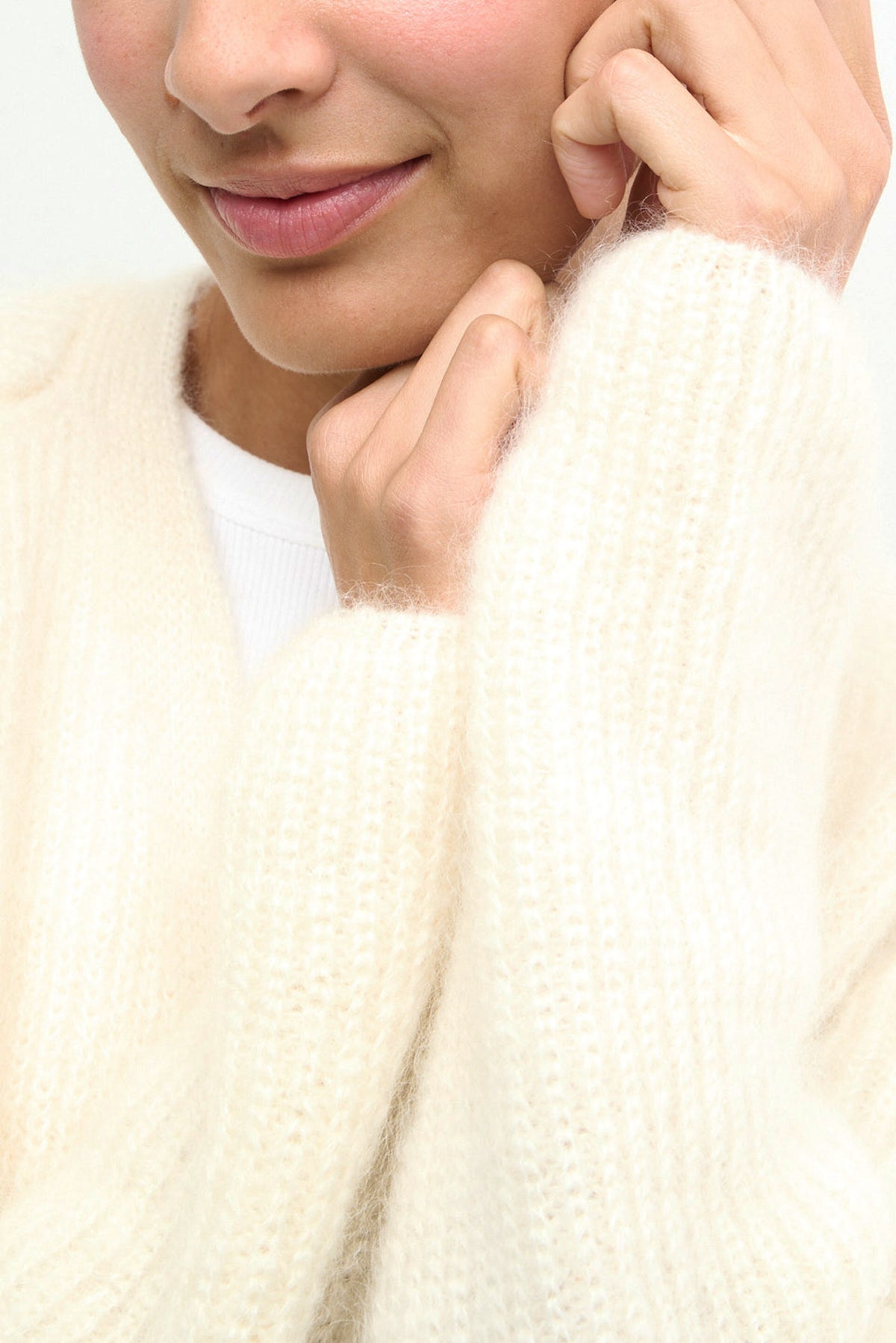 NORA VEST - natural white