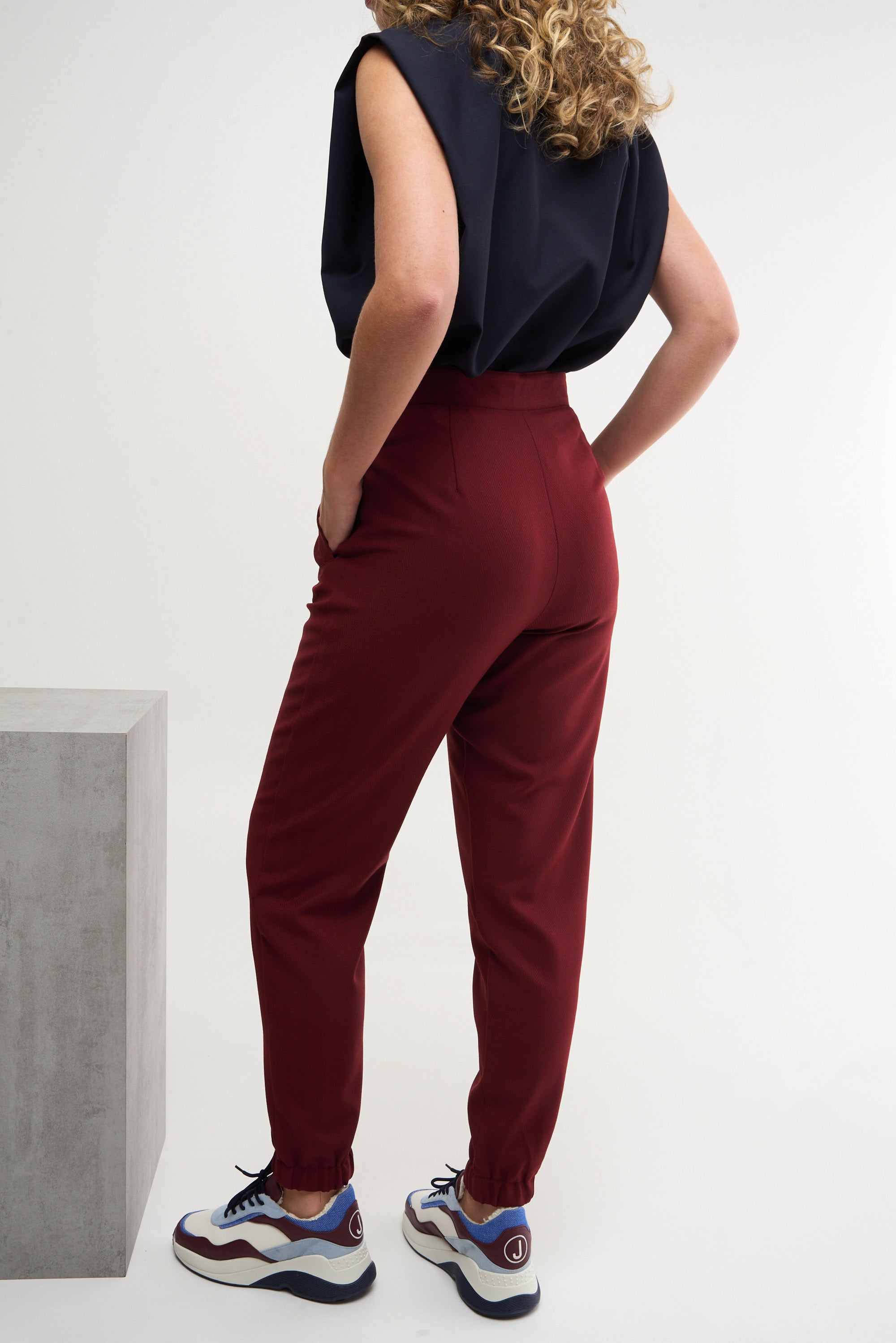 CUFF - burgundy