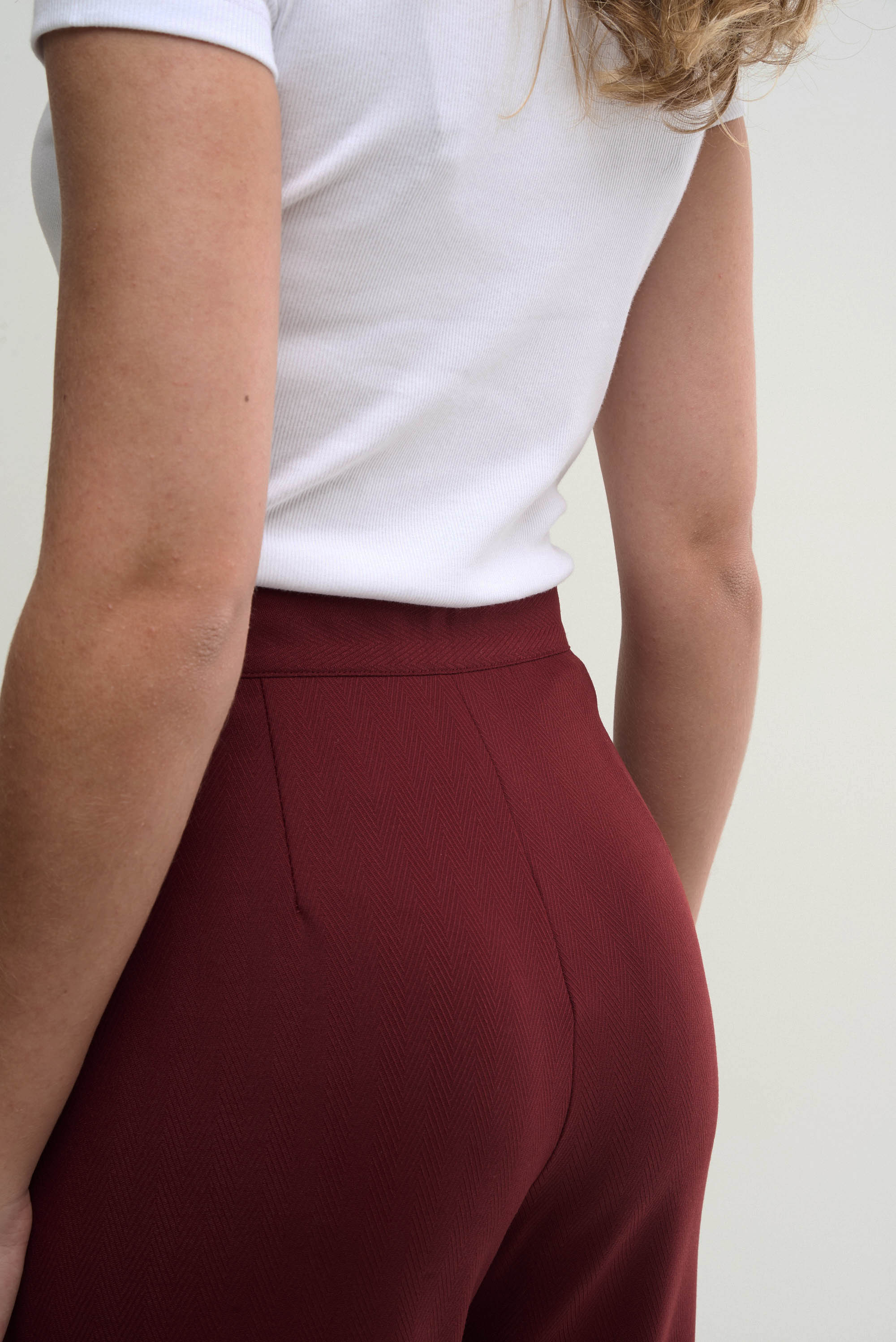 CUFF - burgundy