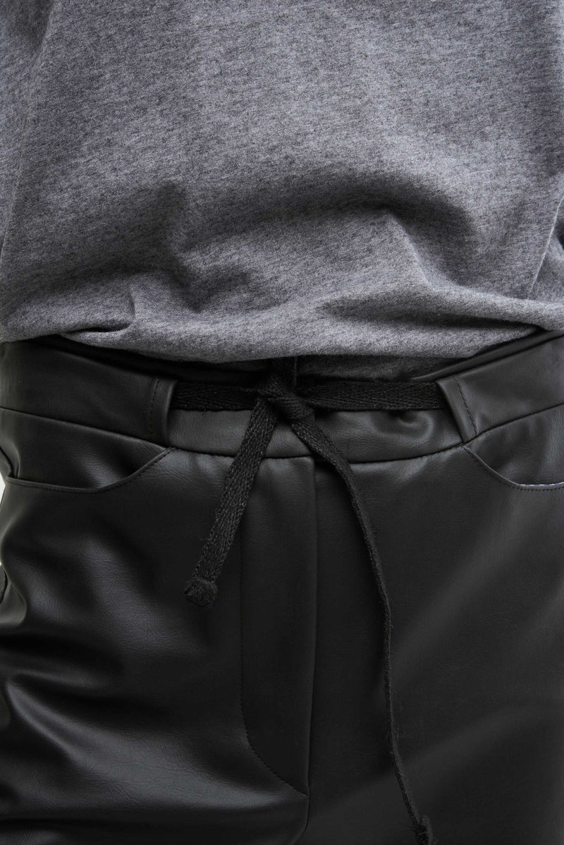 COUCOU - zwart leather-look