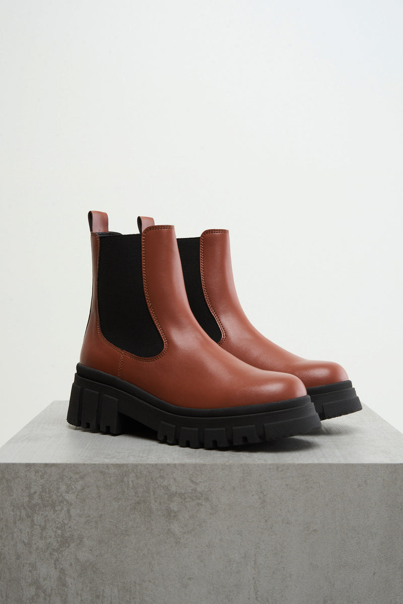 CHUNKY BOOT - cognac