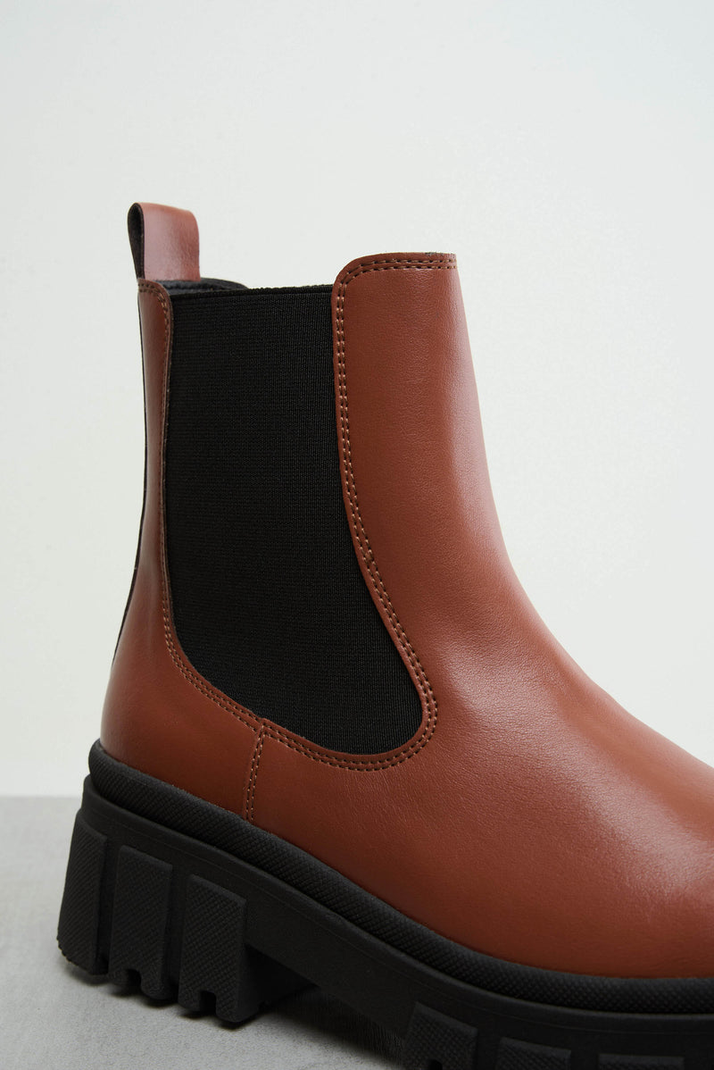 CHUNKY BOOT - cognac