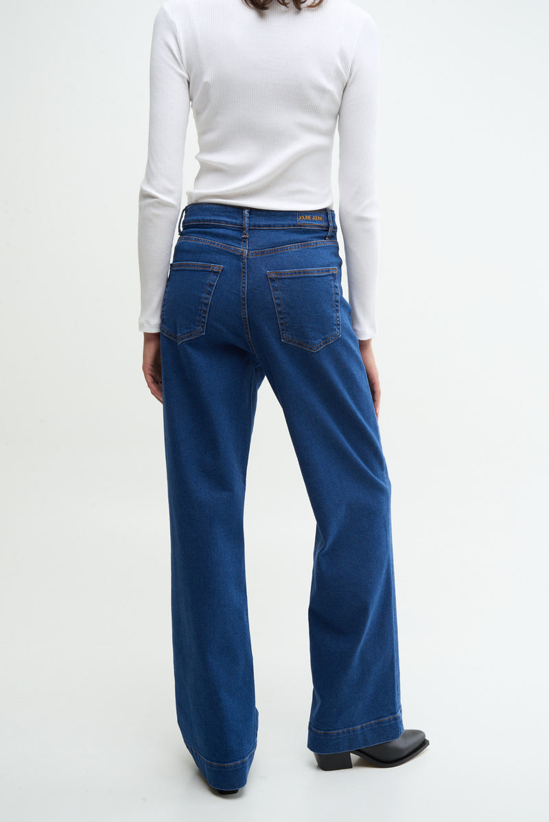 BOOT - medium blue denim