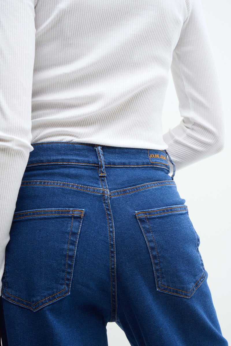 BOOT - medium blue denim