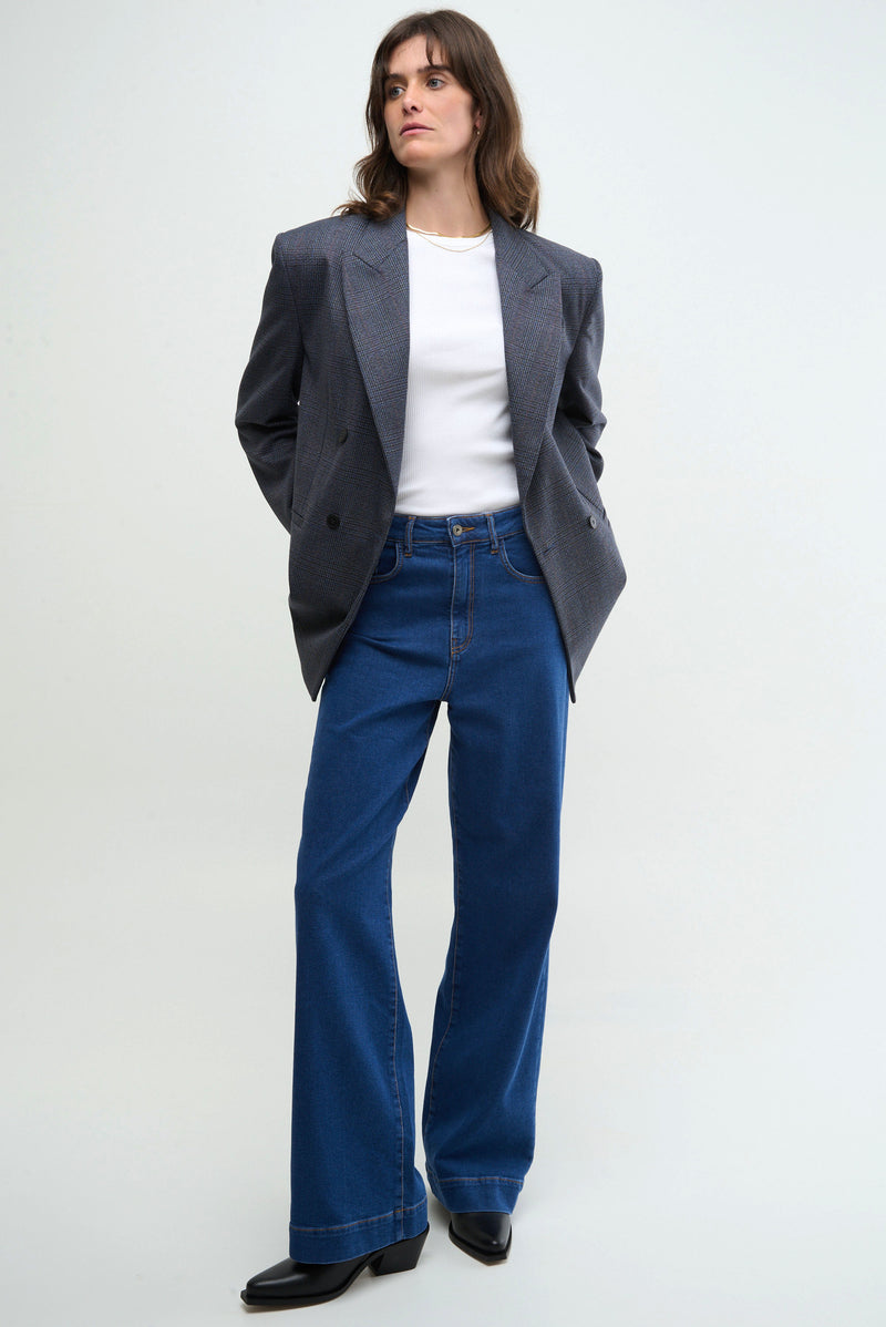 BOOT - medium blue denim