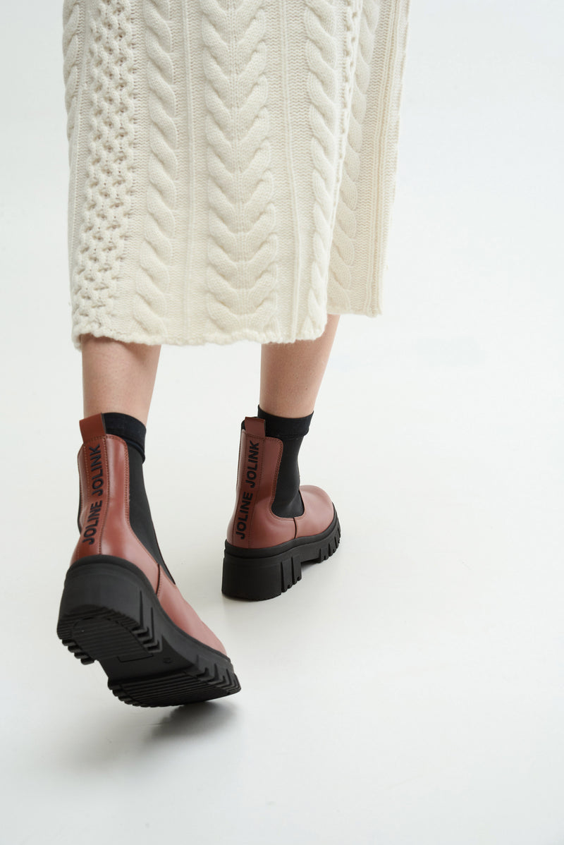CHUNKY BOOT - cognac