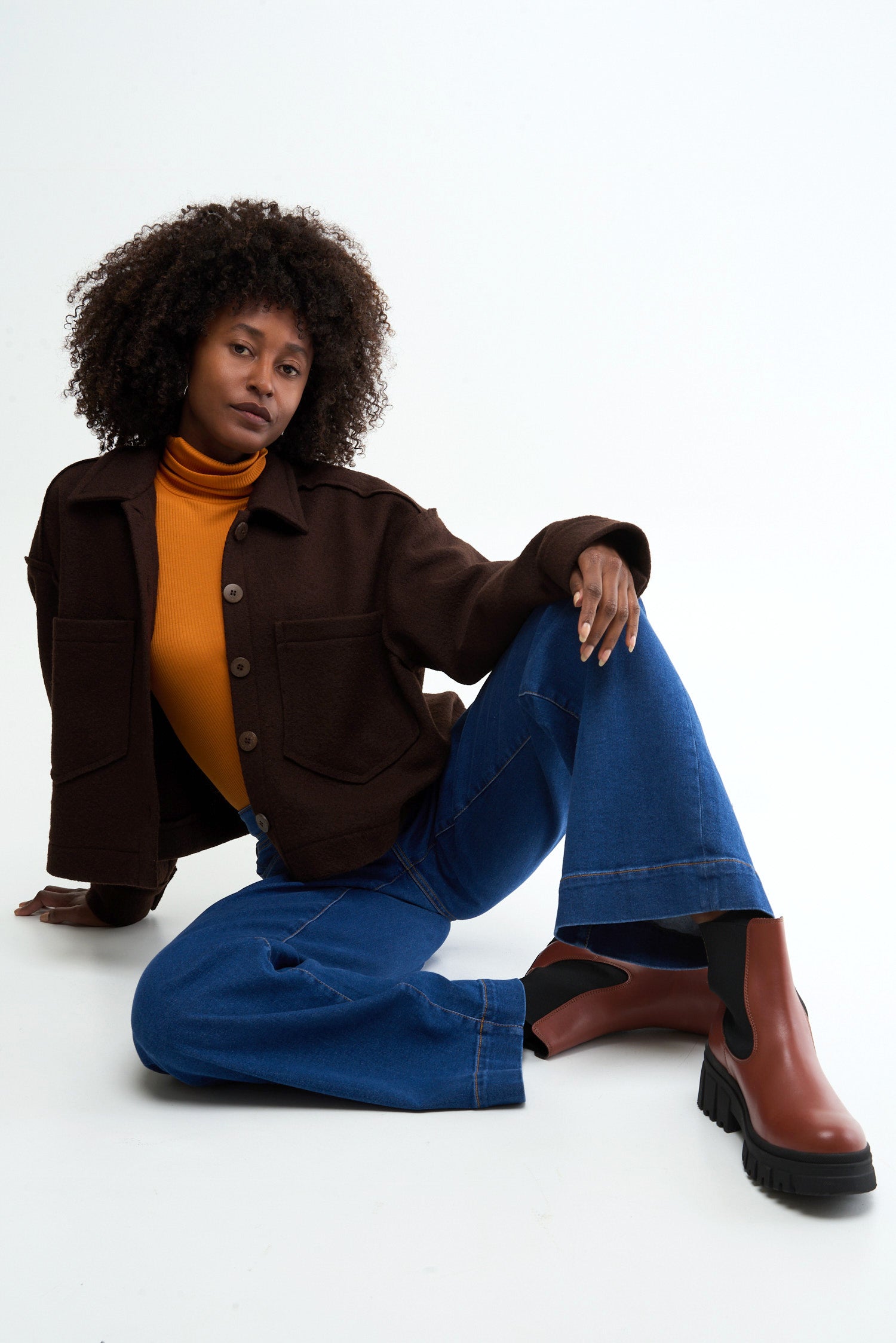 CHUNKY BOOT - cognac