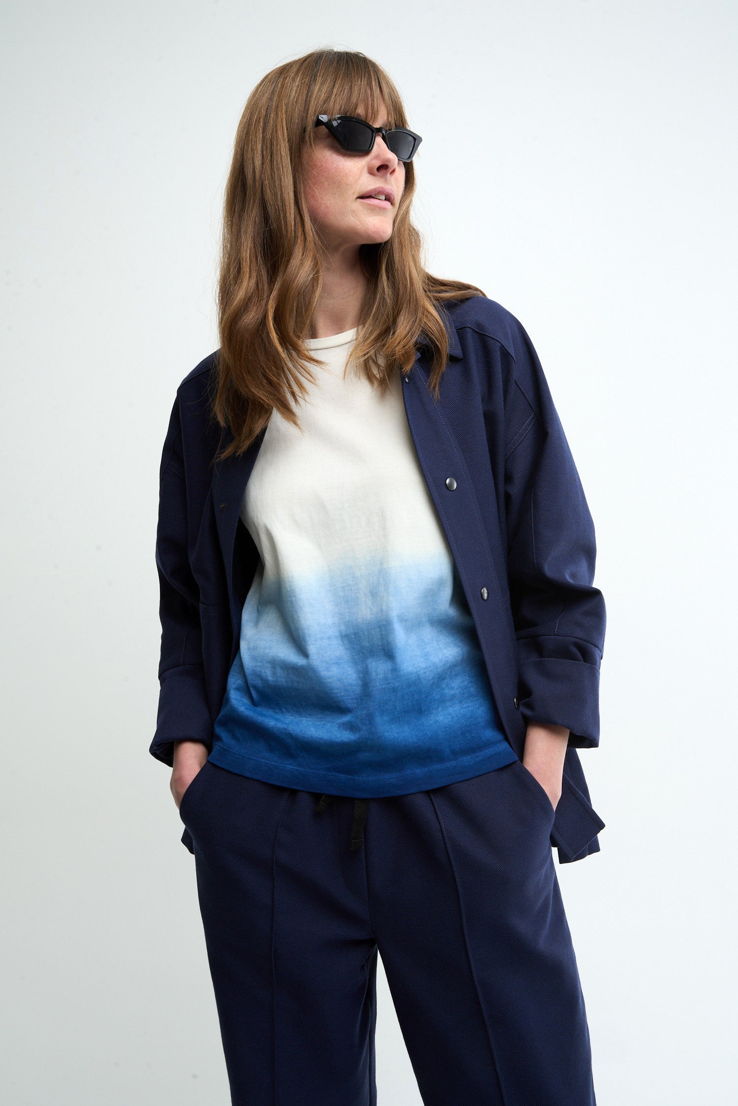 TWO - natural dyed blue