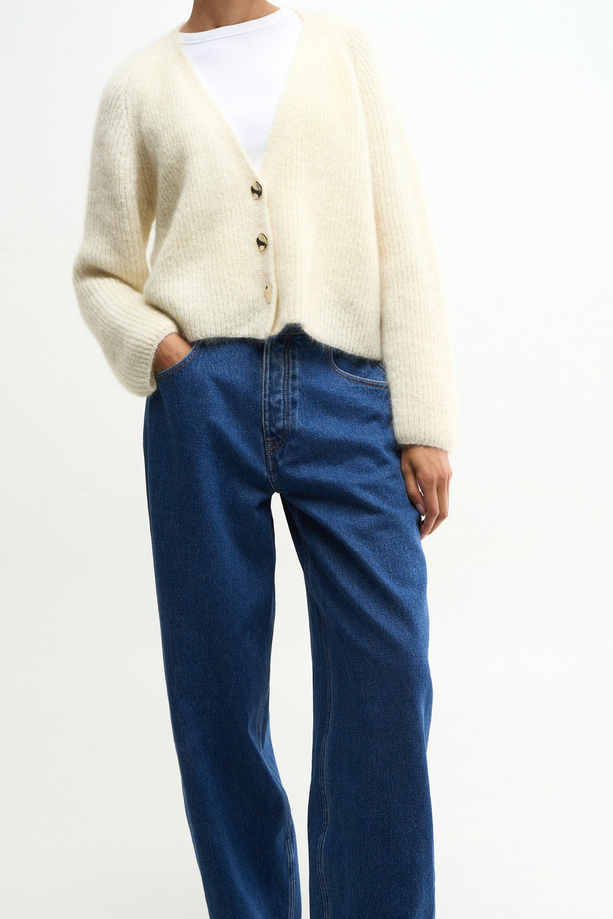 NORA VEST - natural white